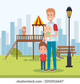 best father in the park scene