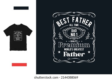 Mejor diseño de camiseta padre