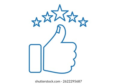 best feedback concept positive review icon . 