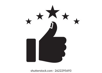 ícone de análise positiva do conceito de melhor feedback . 