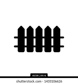 The best of Fence icon vector, illustration logo template in trendy style. Suitable for many purposes.
