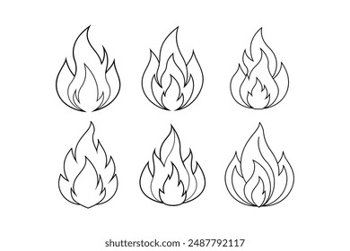 The Best Fire Silhouette Vector Illustrations for Print Materials