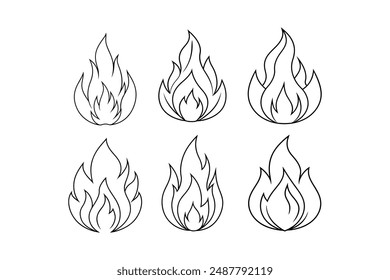 The Best Fire Silhouette Vector Illustrations for Print Materials