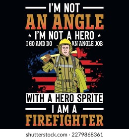 Best firefighter graphics tshirt design vector design