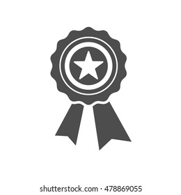 Best first prize medal icon. Stock vector illustration