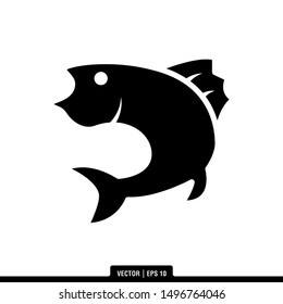 The best Fish icon vector, illustration logo template in trendy style. Suitable for many purposes.
