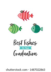 best fishes graduation greeting card