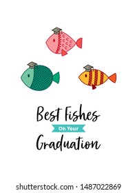 best fishes graduation greeting card