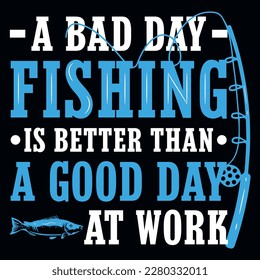 Best fishing graphics or typographic tshirt design