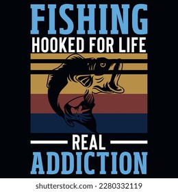 Best fishing graphics or typographic tshirt design