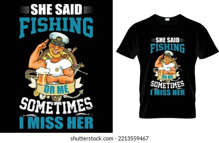 Best Fishing T-shirt design Template