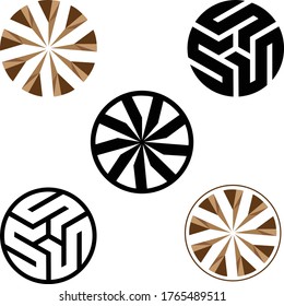 Best five circle vector illustration 