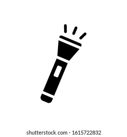 The best flashlight icon design. High quality vector illustration in trendy flat style with black color. Suitable for many purposes.
