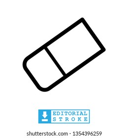 best flat design of eraser icon 