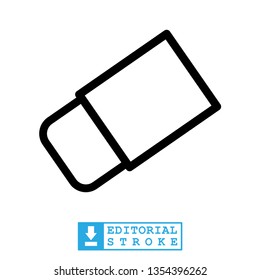 best flat design of eraser icon 
