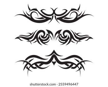 The best flat design tribal tattoo border element