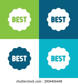 Mejor conjunto de iconos mínimos de cuatro colores
