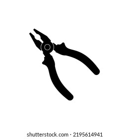 The Best Flat Pliers Icon or Combination Pliers Icon For engineering tool Illustration. Pliers icon design for mechanical activity, Especially with regard to pliers.