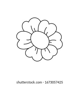 The best floral and leaf element design. High-quality vector illustration in trendy black hand drawn style. Suitable for craft, fabric, and many purposes.