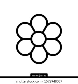 The best Flower icon vector, illustration logo template in trendy style. Suitable for many purposes.
