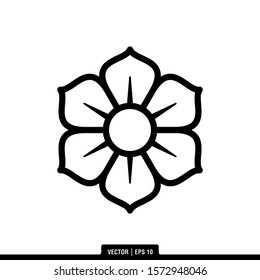 The best Flower icon vector, illustration logo template in trendy style. Suitable for many purposes.
