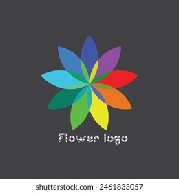 Best of flower logo design art vector
