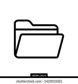 The best folder icon vector, illustration logo template in trendy style. Can be used for many purposes.
