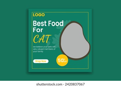 Best Food For Cat Social Media Post
