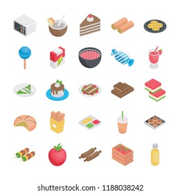 
Best Food Flat Icons 
