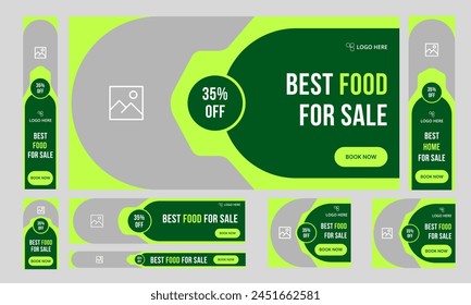 Mejor oferta de comida venta diseño de Anuncio para publicación en redes sociales, oferta diaria de comida de Anuncio diseño, Vector personalizable eps 10 formato de archivo