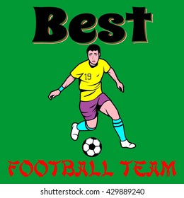 Best Football team Typography Graphics, T-shirt Printing Design