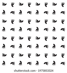 Best footprint pattern. Vector for print.
