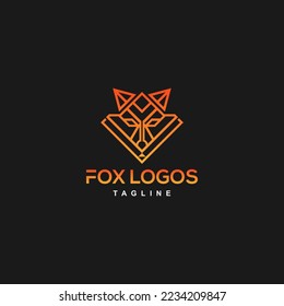 the best fox logo with modern line art and a very luxurious look ..
and attractive colors..