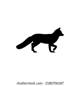 Best Fox Silhouette Vector. The Best Fox Icon Vector Illustration Logo.