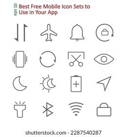 Best Free Mobile Icon Sets, icons mobile, phone, 