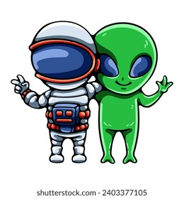 Best Friend Astronaut And Alien