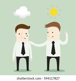 Best friend in business ,vector illustration