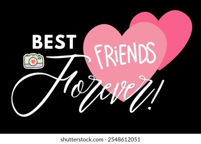 Best Friend Forever design vector illustration 