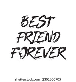 best friend forever text on white background.