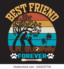 Best friend forever Typography T-Shirt Design