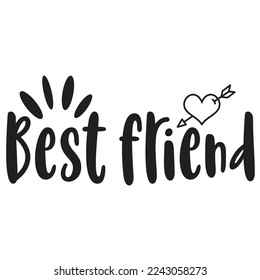 Best Friend Happy valentine's day shirt Design Print Template Gift For Valentine's