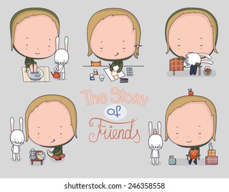 Best friends background or card 