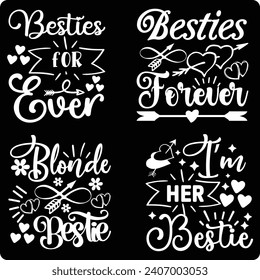 Best Friends Bundle, Friendship design, Friendship Quotes design, Friends bundle, Besties design