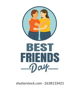 Best Friends Day. Holiday concept Happy Friendship day