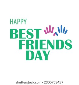 BEST FRIENDS DAY vector template. Illustration design for banners, advertising, greeting cards, print.