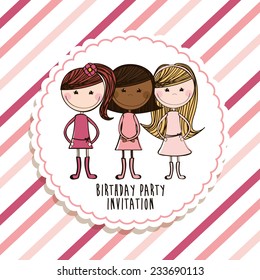 best friends design , vector illustration