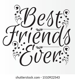 Best Friends Ever tshirt design