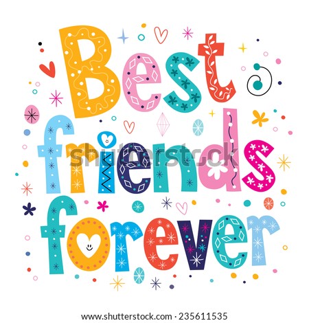 Download Best Friends Forever Vector de stock (libre de regalías)235611535; Shutterstock