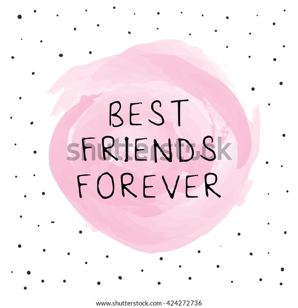 Best Friends Forever Stock Vector (Royalty Free) 424272736 | Shutterstock