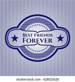 Best Friends Forever denim background